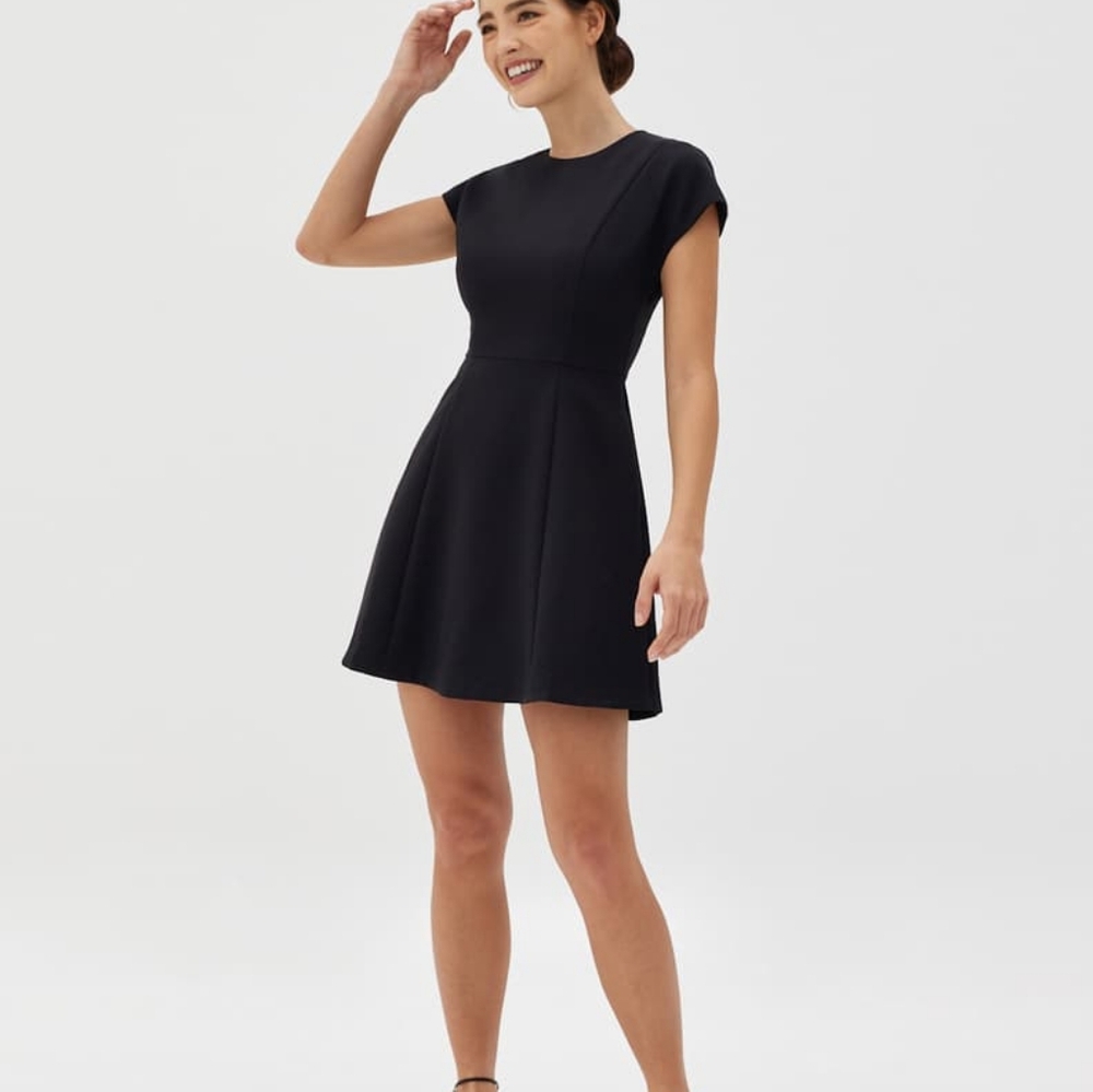 A line black dress